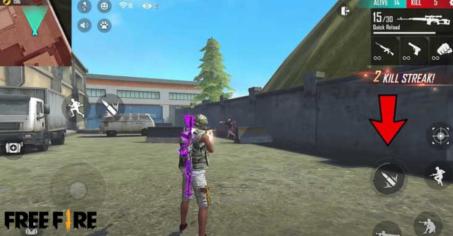 Chạy trốn kẻ thù trong chiến thuật Free Fire