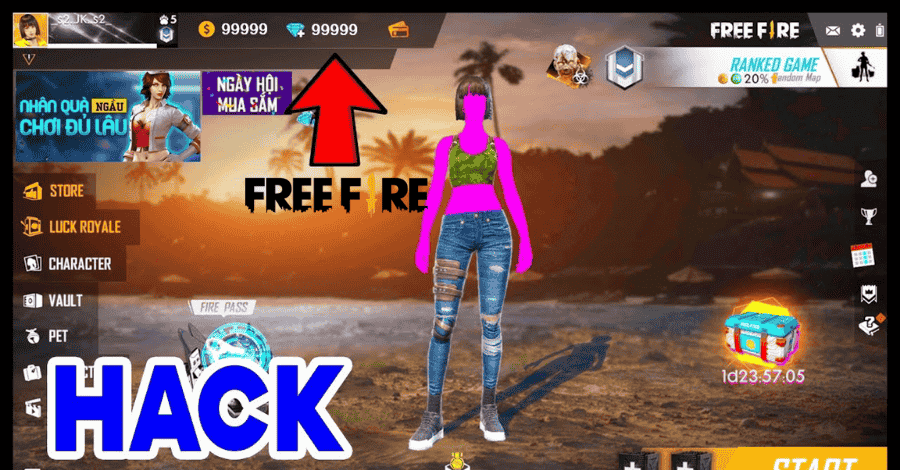 Hack Kim Cương Free Fire 2025